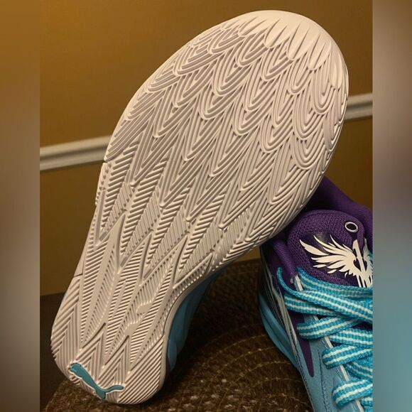 Puma Melo Ball MB.02 Shoes Blue Purple Mid Queen City 379779-01 Men's Size 9.5 - Picture 8 of 10